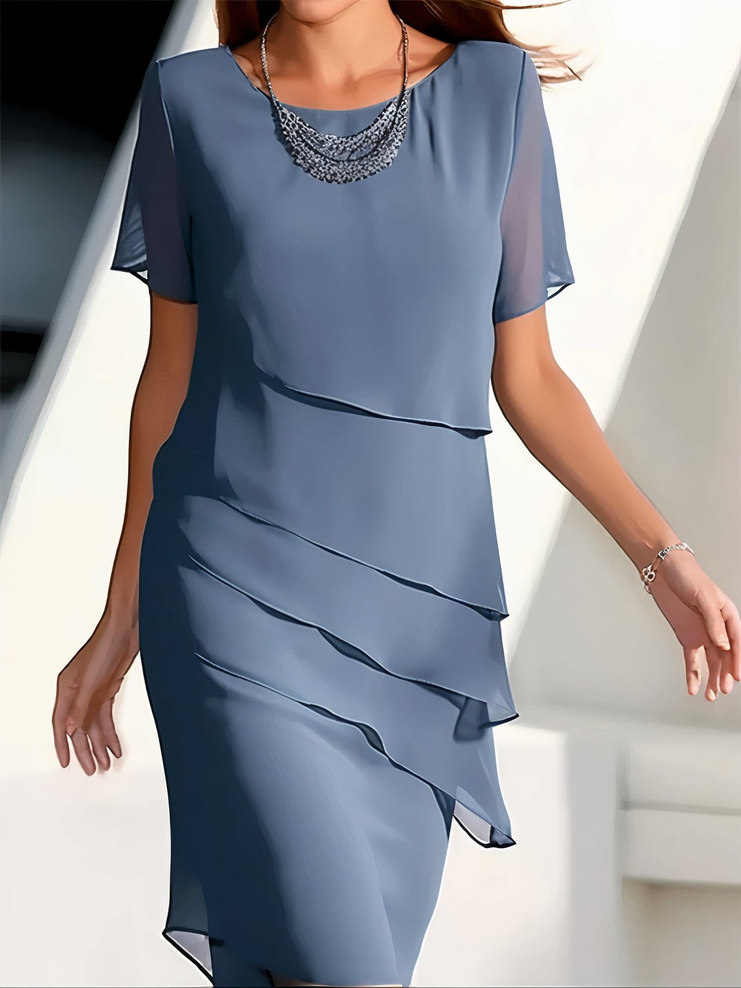 Celestine - Elegant Pleated Dress