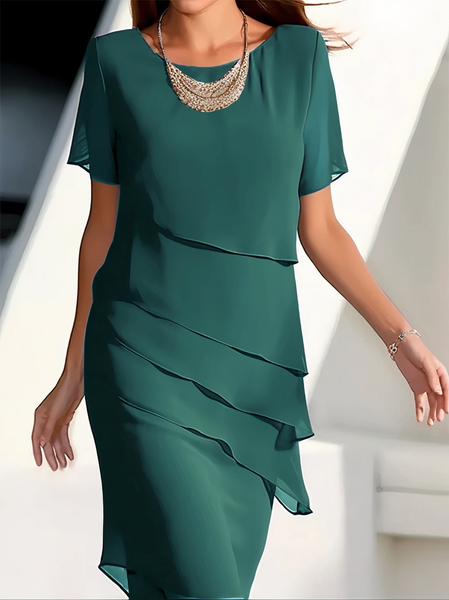 Celestine - Elegant Pleated Dress