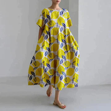 Marigold - Casual Floral Print Dress